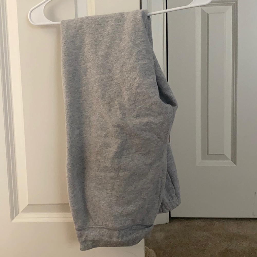 Gray sweatpants